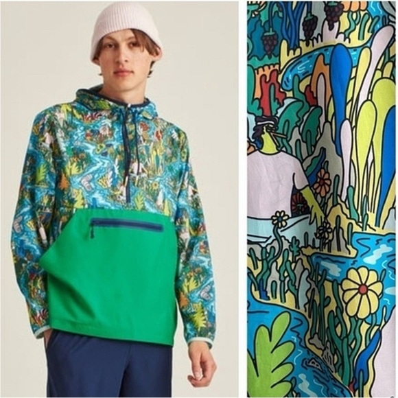 Bonobos Fielder Lightweight Anorak Pullover Jacket Windbreaker Skater Gorpcore - Picture 8 of 15